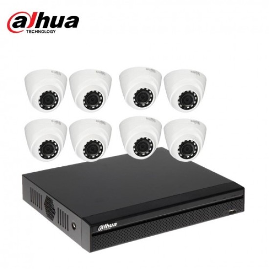 8 pcs Dahua Cc camera package