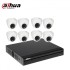 8 pcs Dahua Cc camera package