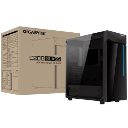  C200 Glass RGB LED Gigabyte Casing