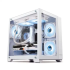 M360 White Golden Field Seaview Mini Tower Micro-ATX Gaming Case