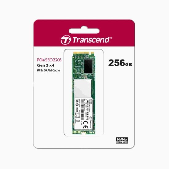 256GB M.2 2280 PCIe SSD Transcend 220S 