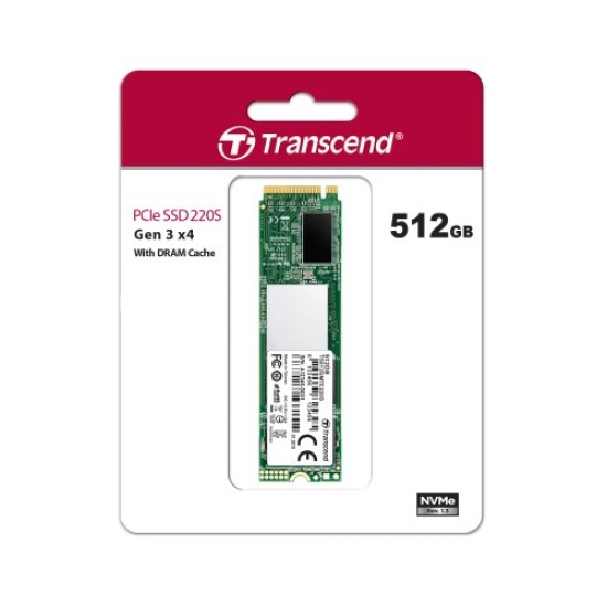 512GB 220S NVME PCIE M.2 SSD TRANSCEND 